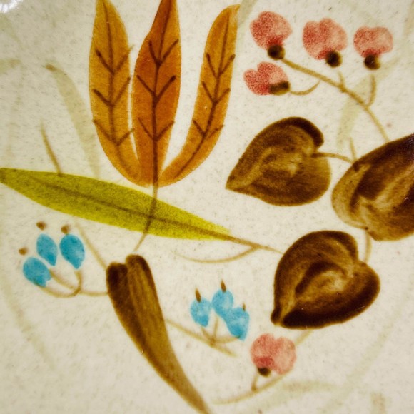 Vintage Red Wing Random Harvest Oval Salad Soup Bowl 349 Hand Painted Decor USA - Picture 3 of 9